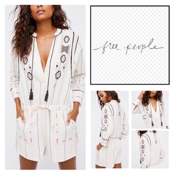 Free People Pants - 🆕Free People Baja Romper.  NWOT.